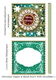 Christmas Topper & Blank Insert with Snowflakes 1