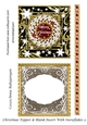 Christmas Topper & Blank Insert with Snowflakes 3