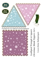 Scalloped Triangle & Square Christmas Blank Toppers Set 1