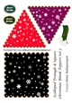 Scalloped Triangle & Square Christmas Blank Toppers Set 3