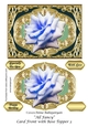 All Fancy Card Front with Rose Topper 3