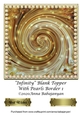 Infinity Blank Topper With Pearls Border 1