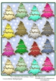 We Colorful Christmas Trees Background 1