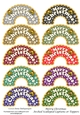 Merry Christmas Arched Scalloped Captions or Toppers