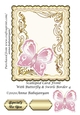 Scalloped Card Front With Butterfly & Swirls Border 4