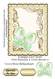 Scalloped Card Front With Butterfly & Swirls Border 6