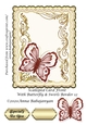 Scalloped Card Front With Butterfly & Swirls Border 12