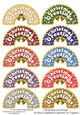 Christmas Greetings Arched Scalloped Captions or Toppers