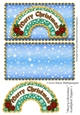 Merry Christmas Scalloped Topper 1