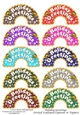 Holiday Greetings Arched Scalloped Captions or Toppers