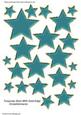 Turquoise Stars with Gold Edge Embellishments