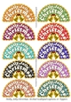 Holly, Jolly Christmas Arched Scalloped Captions or Toppers