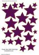 Purple Stars with Gold Edge Embellishments