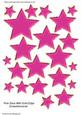 Pink Stars with Gold Edge Embellishments
