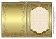 Blank Metallic Card with Decorated Borders 1