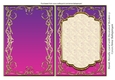 Blank Metallic Card with Decorated Borders 3