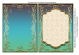 Blank Metallic Card with Decorated Borders 9