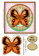 Layered Square Topper with Butterfly 2