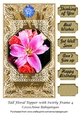 Tall Floral Topper with Swirly Frame 4