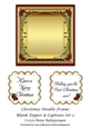 Christmas Double Frame Blank Topper & Captions Set 2