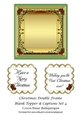 Christmas Double Frame Blank Topper & Captions Set 4
