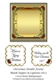 Christmas Double Frame Blank Topper & Captions Set 5