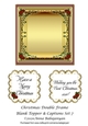 Christmas Double Frame Blank Topper & Captions Set 7