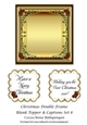 Christmas Double Frame Blank Topper & Captions Set 8