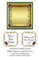 Christmas Double Frame Blank Topper & Captions Set 9