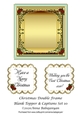 Christmas Double Frame Blank Topper & Captions Set 10