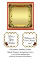 Christmas Double Frame Blank Topper & Captions Set 6