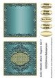 5x5in Metallic Blank Toppers Set 4