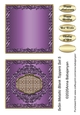 5x5in Metallic Blank Toppers Set 5