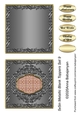 5x5in Metallic Blank Toppers Set 9