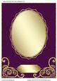 Elegant Swirls & 18 Point Frame Blank Card 2