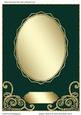 Elegant Swirls & 18 Point Frame Blank Card 3