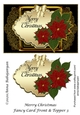 Merry Christmas Fancy Card Front & Topper 3