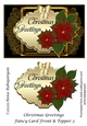 Christmas Greetings Fancy Card Front & Topper 3