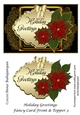 Holiday Greetings Fancy Card Front & Topper 3