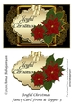 Joyful Christmas Fancy Card Front & Topper 3