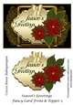 Seasons Greetings Fancy Card Front & Topper 3