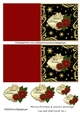 Merry Christmas & Seasons Greetings Cut and Fold Cards Set 1