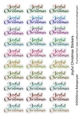 Joyful Christmas Stickers