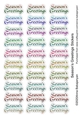 Seasons Greetings Stickers
