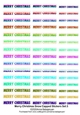 Merry Christmas Snow Capped Stickers Set 3