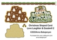 Christmas Shaped Card Love Laughter & Goodwill 2