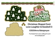 Christmas Shaped Card Love Laughter & Goodwill 3