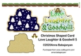 Christmas Shaped Card Love Laughter & Goodwill 5
