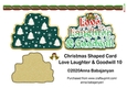 Christmas Shaped Card Love Laughter & Goodwill 10