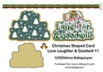 Christmas Shaped Card Love Laughter & Goodwill 11
